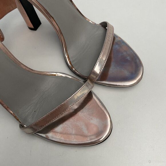 Alexander Wang Fabiana Sandal Pink Metallic Open Toe Ankle Strap Cape 37… - Picture 3 of 15